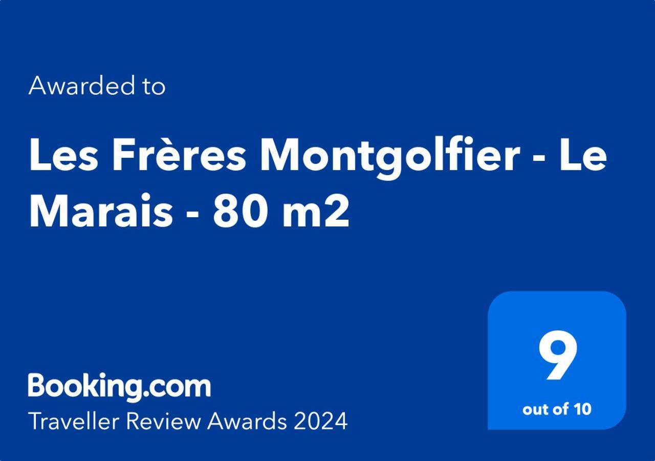 Les Freres Montgolfier - Le Marais - 80 M2 Apartman Párizs Kültér fotó